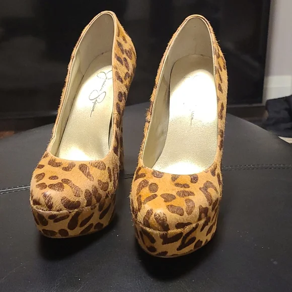 Leopard platform heels - Picture 2 of 8